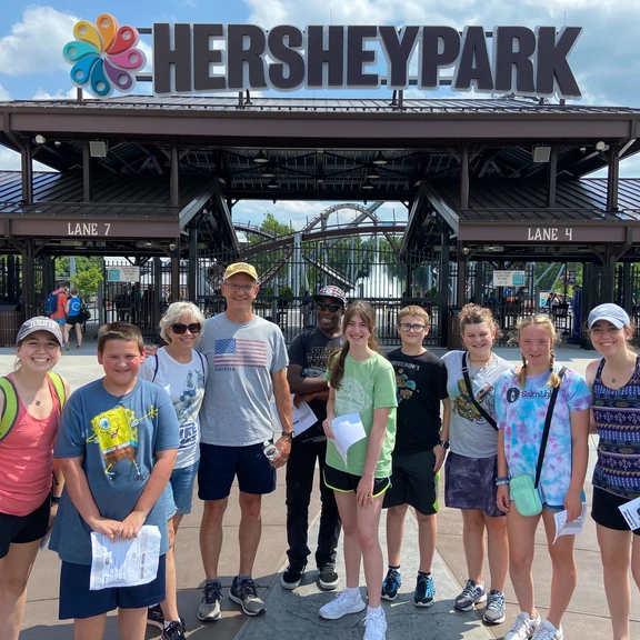 youth group at hershey park